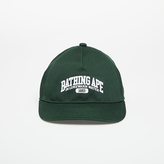 A BATHING APE Logo Cap Olive