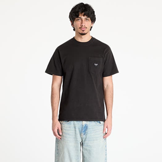 Póló Carhartt WIP S/S Ingo Pocket T-Shirt UNISEX Black Garment Dyed
