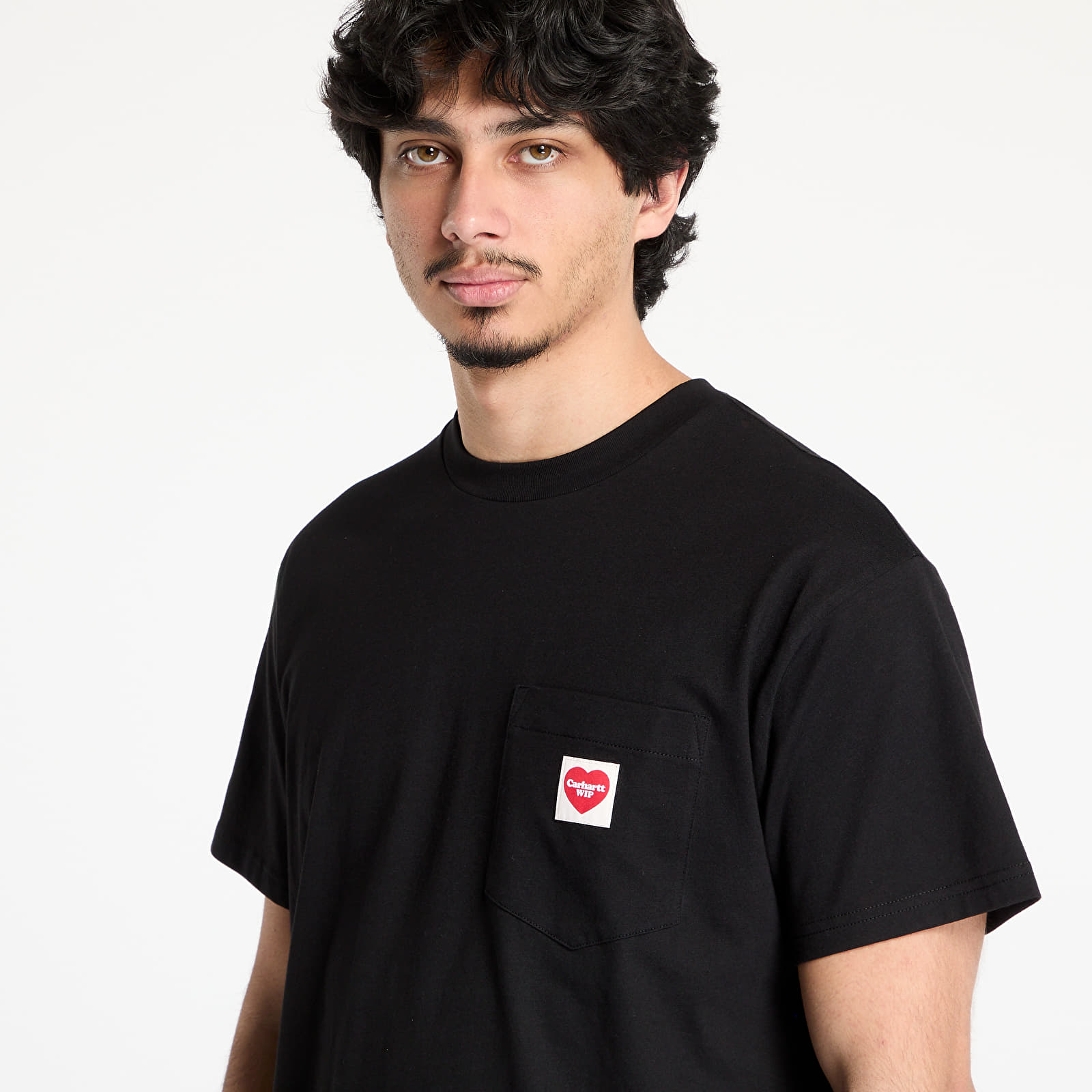 T-Shirts Carhartt WIP S/S Pocket Heart T-Shirt UNISEX Black/ Red