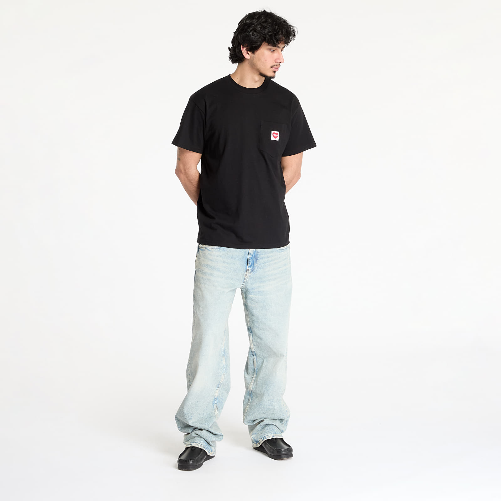 T-Shirts Carhartt WIP S/S Pocket Heart T-Shirt UNISEX Black/ Red