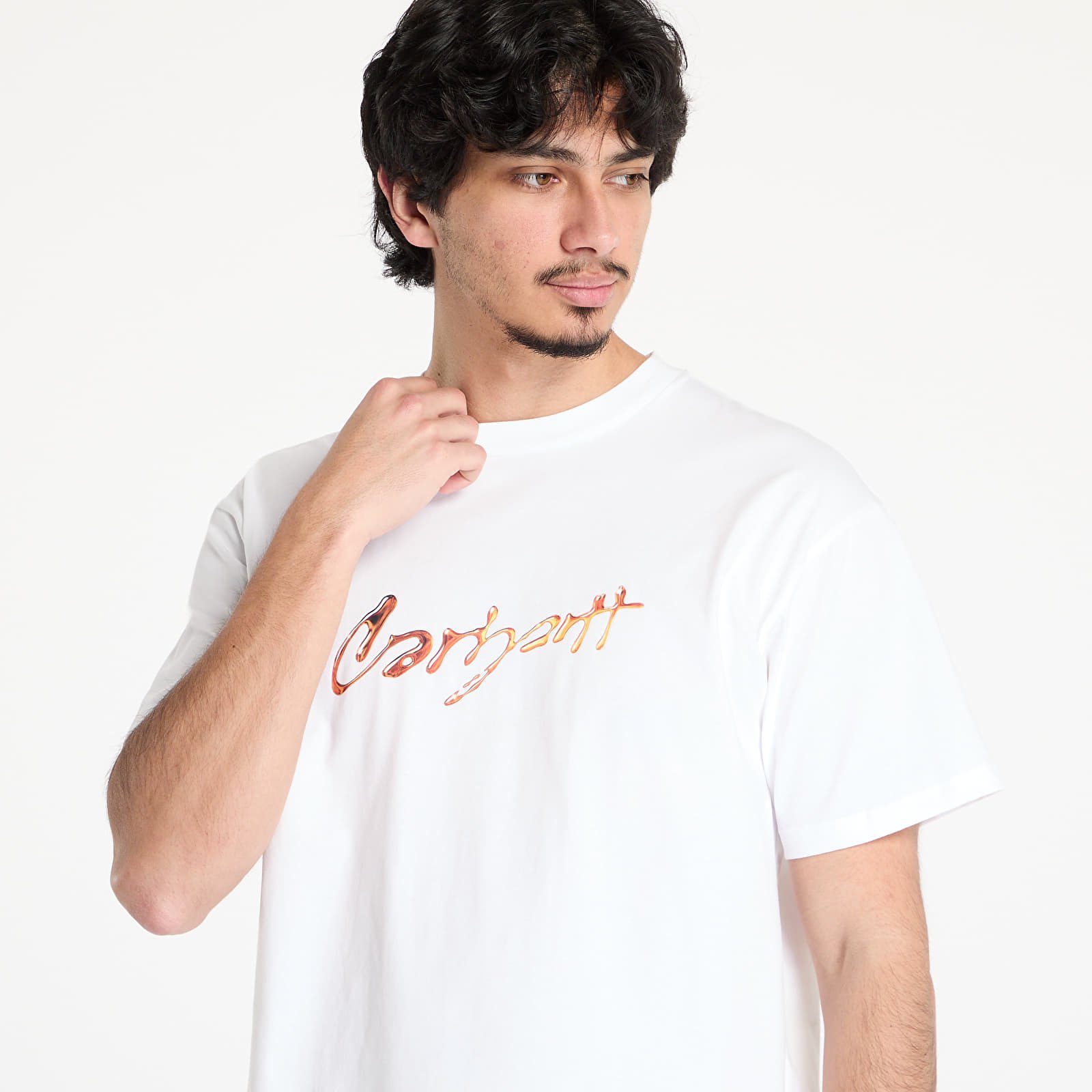 T-paidat Carhartt WIP S/S Drip Script T-Shirt UNISEX White