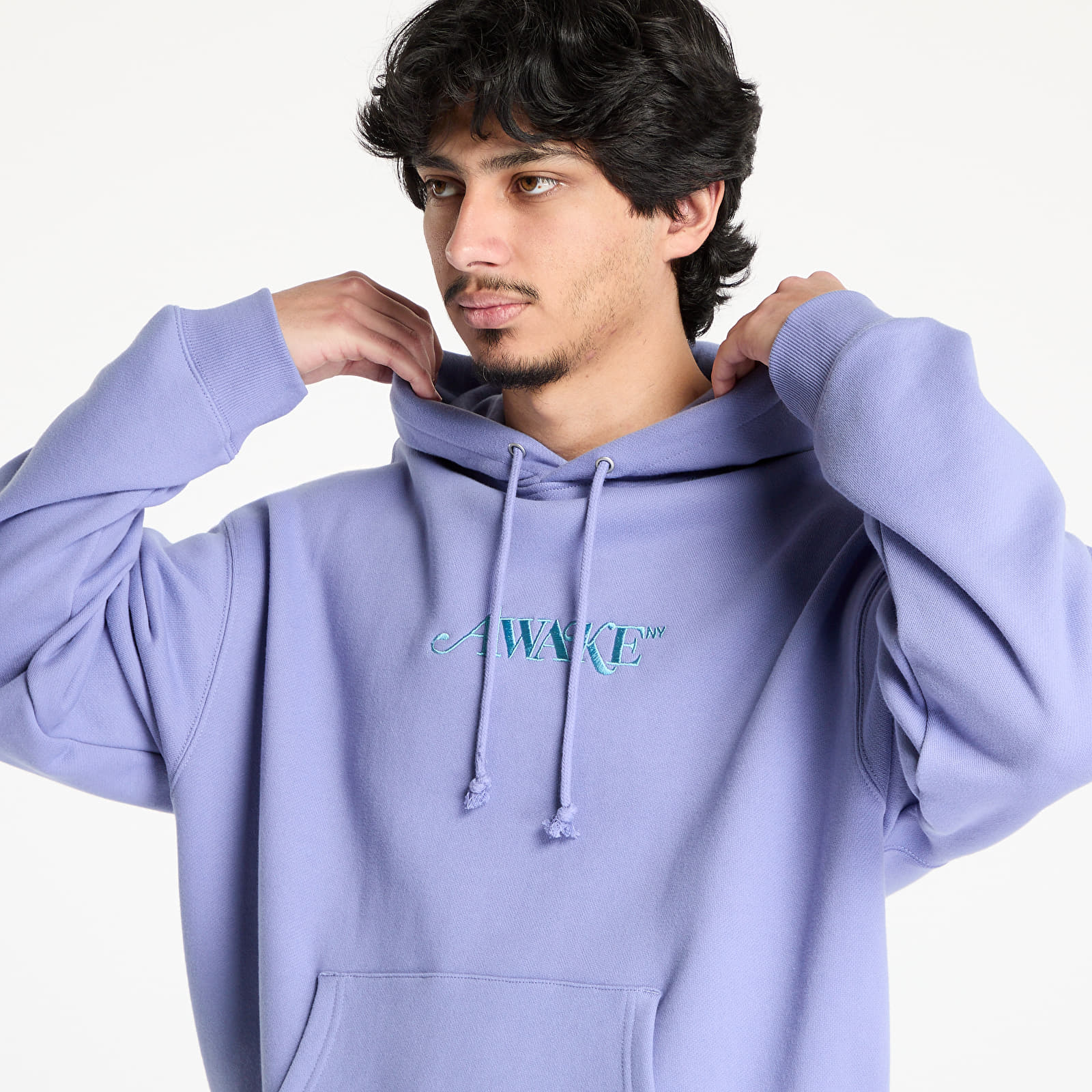 Hoodies and sweatshirts  Awake NY Classic Logo Hoodie Periwinkle