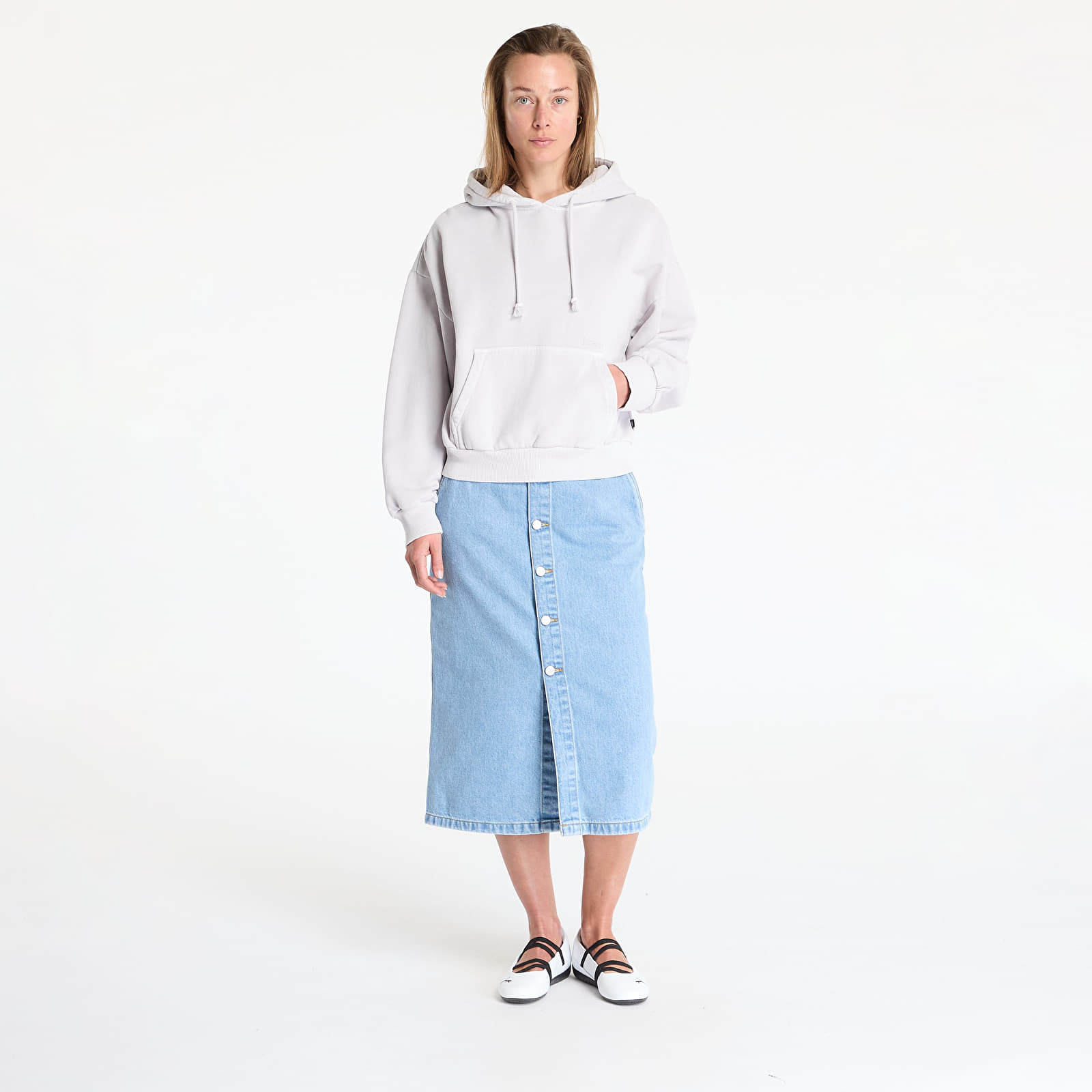 Női kapucnis pulcsik Vans Retro PO Hoodie Evening Haze