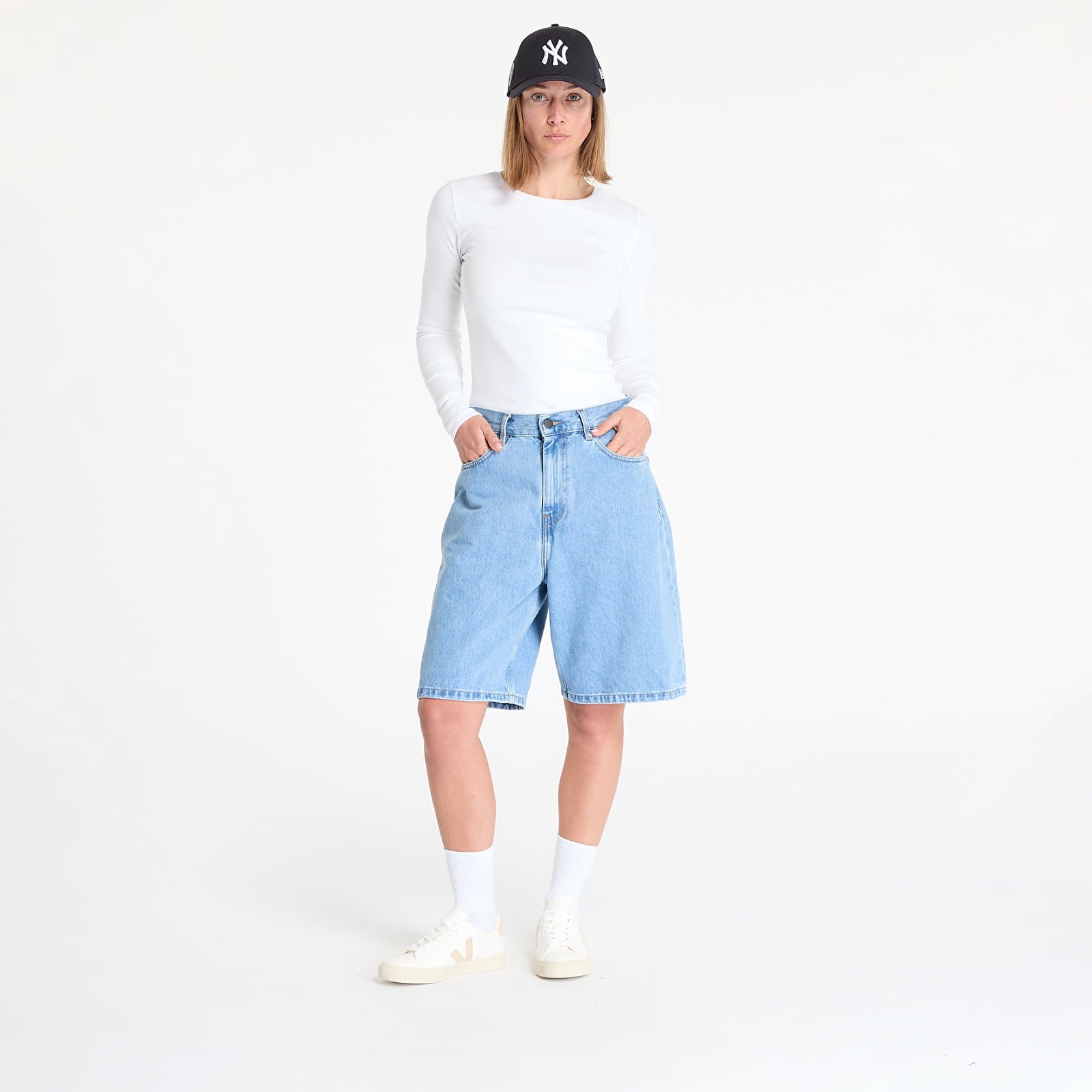 Shorts för kvinnor Carhartt WIP W' Brandon Short Blue