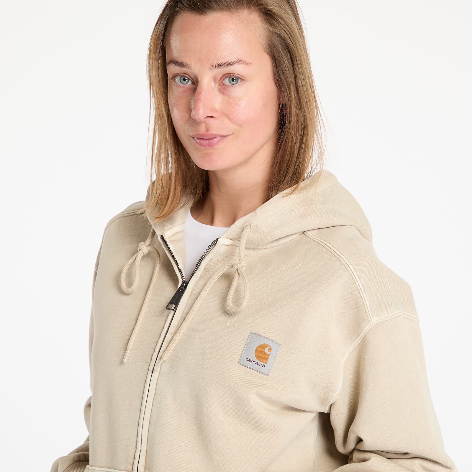 Pánske bundy Carhartt WIP Hooded Nelson Jacket UNISEX Fleur De Sel