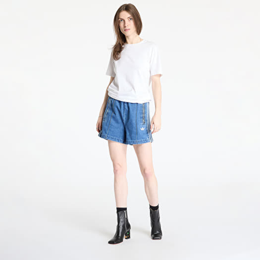 Women's shorts adidas Firebird Adicolor Denim Short Blue/ Indigo - Main Image