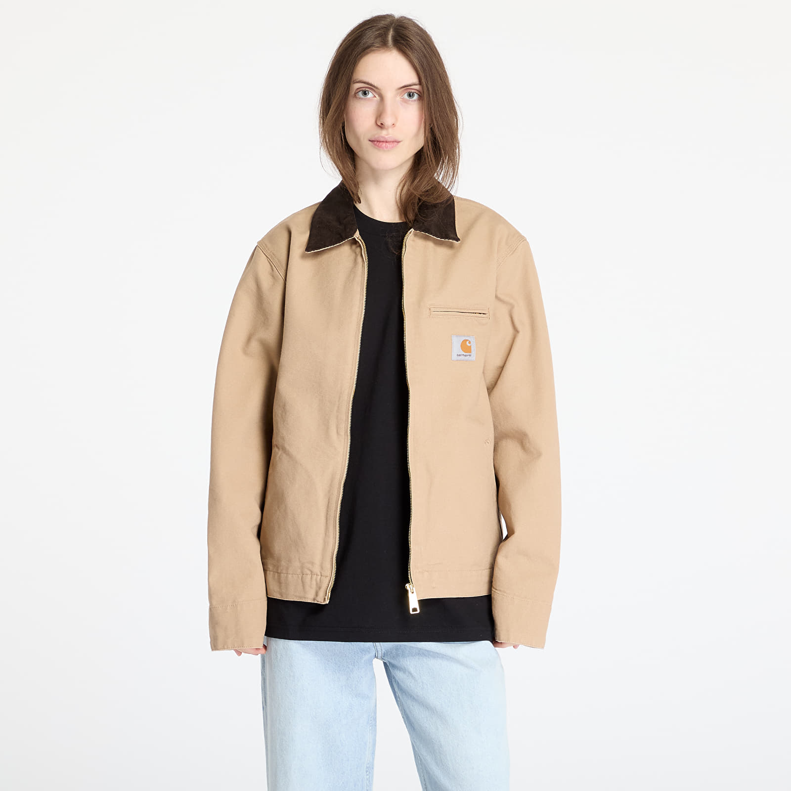 Bundy Carhartt WIP Detroit Jacket UNISEX Dusty H Brown/ Tobacco Rinsed