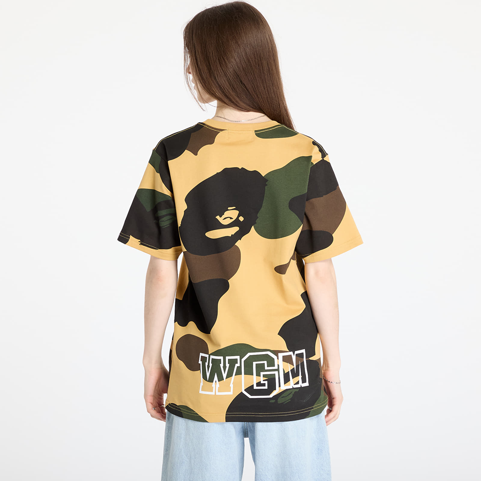 T-shirts A BATHING APE Giant 1St Camo Shark Tee UNISEX Yellow