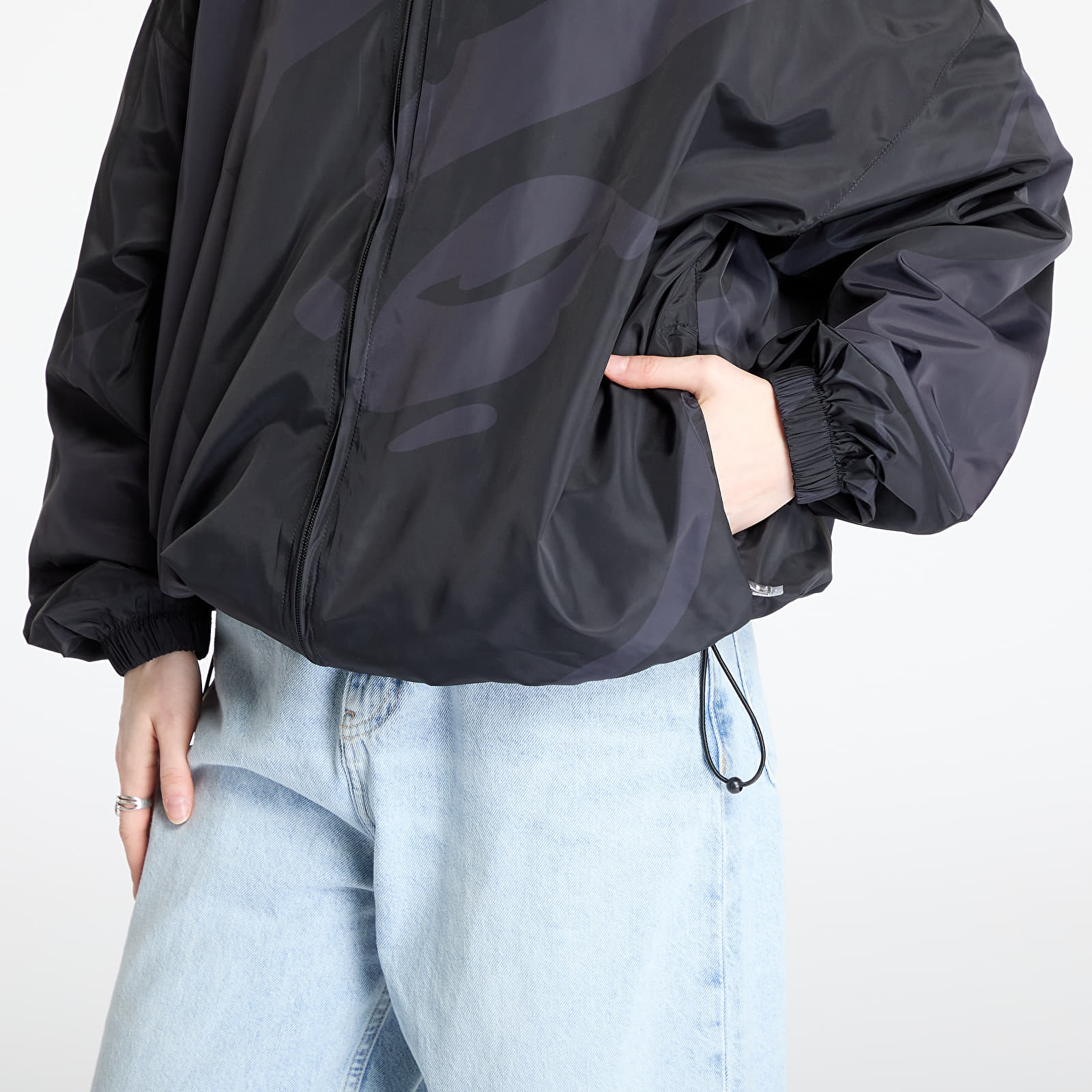 Jassen A BATHING APE Abc Camo Nylon Hooded Jacket UNISEX Black