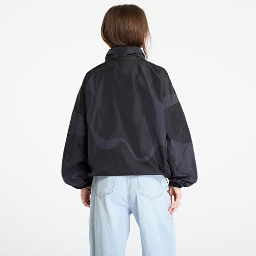 A BATHING APE Abc Camo Nylon Hooded Jacket UNISEX Black | Footshop