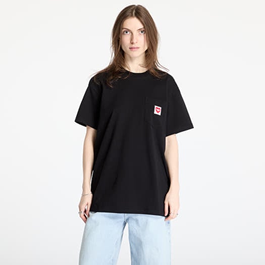 T-shirt Carhartt WIP S/S Pocket Heart T-Shirt UNISEX Black/ Red