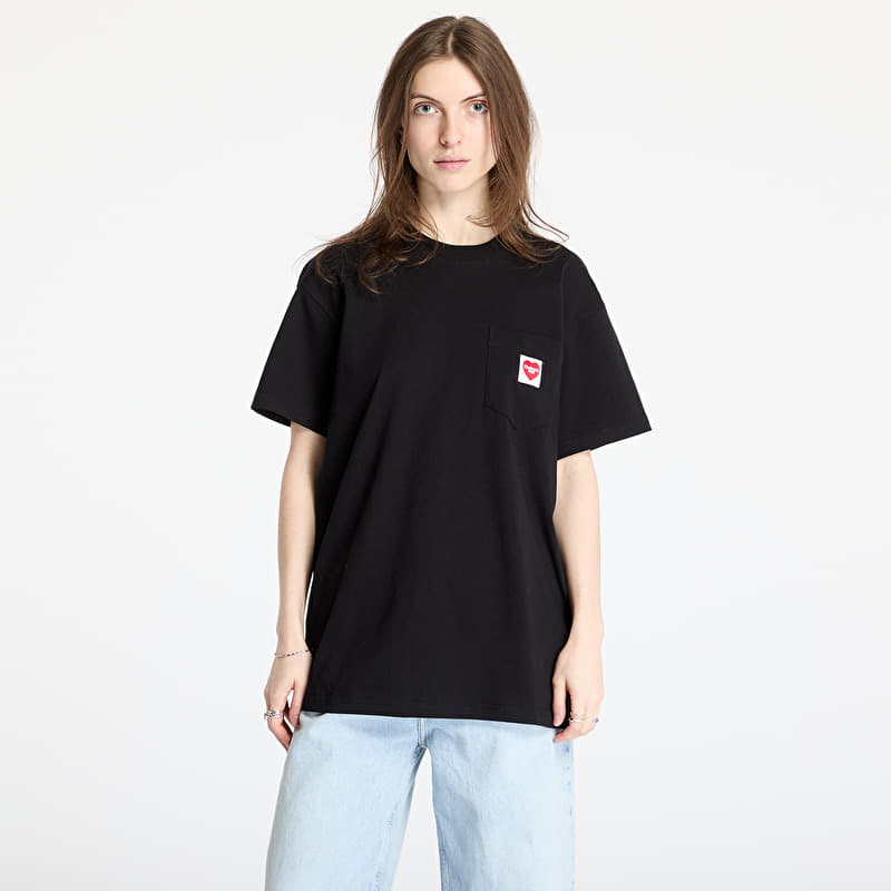 Carhartt WIP S/S Pocket Heart T-Shirt UNISEX Black/ Red