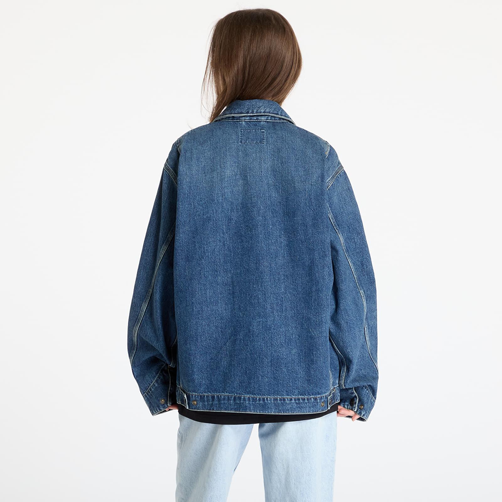 Jakker Carhartt WIP OG Detroit Jacket UNISEX Blue Dark Used Wash