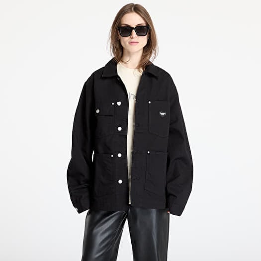 Carhartt WIP Drewe Chore Coat UNISEX Black Rinsed