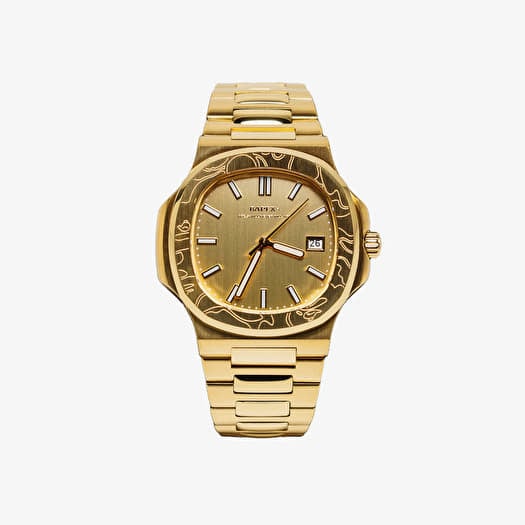 A BATHING APE Type 10 Bapex Watch Gold