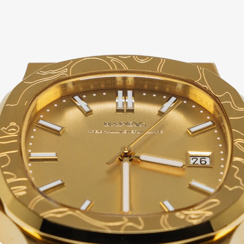 Watches A BATHING APE Type 10 Bapex Watch Gold