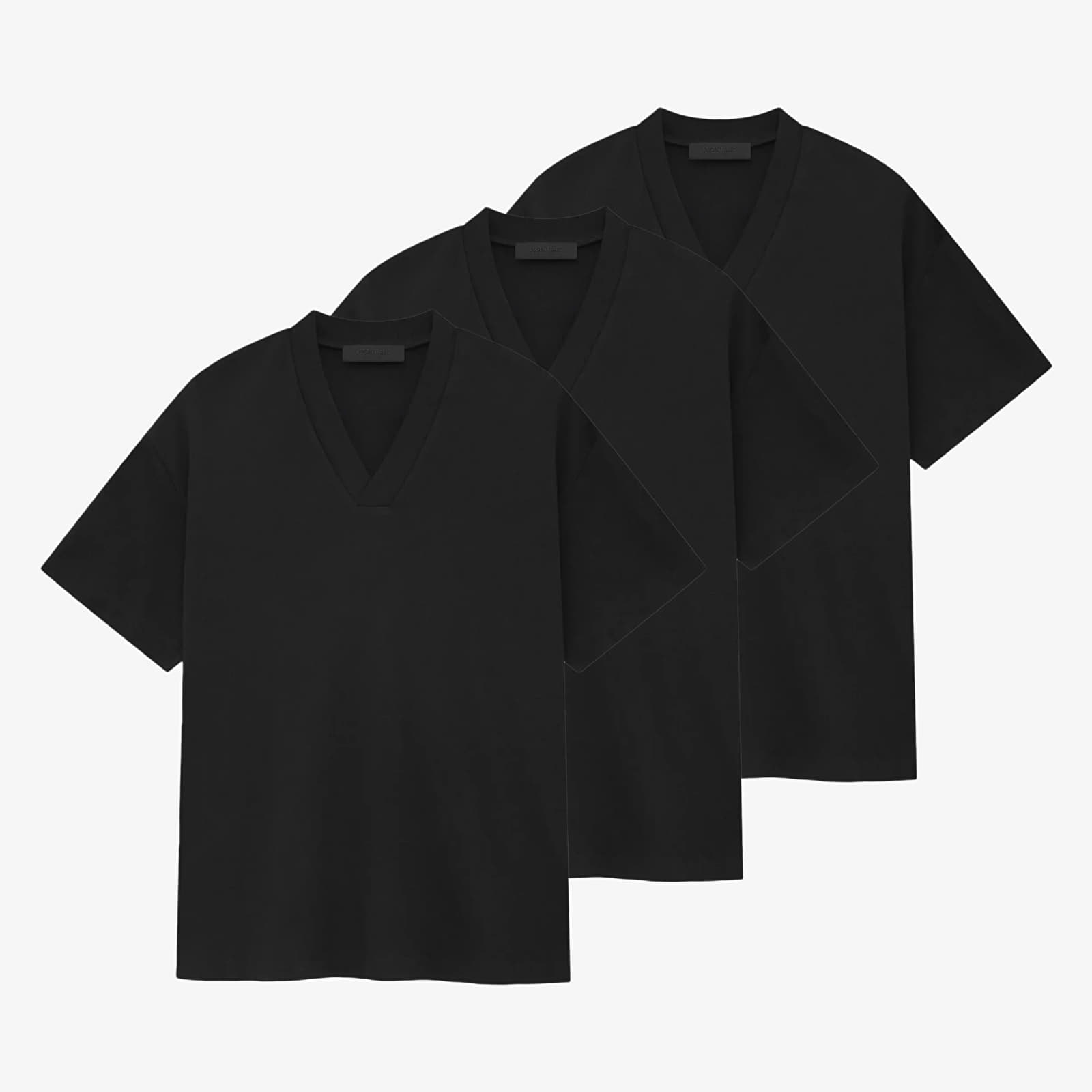 T-Shirts Fear Of God ESSENTIALS Essential V-Neck T-Shirt 3-Pack Black