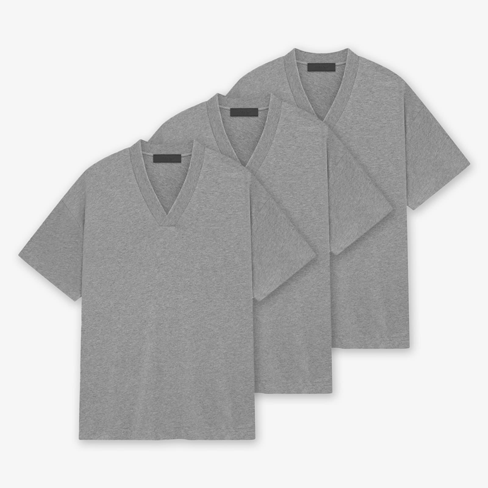 T-shirts Fear Of God ESSENTIALS 3-Pack Essential V-Neck T-Shirt Heather Gray