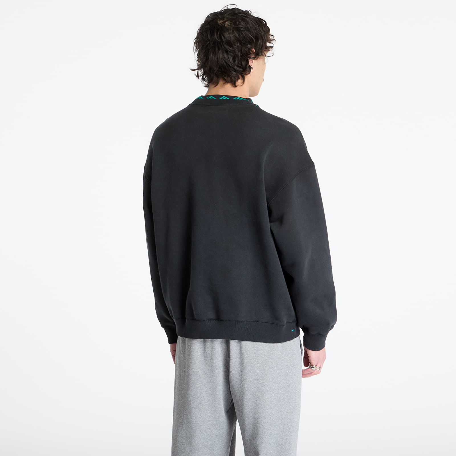 Mikiny adidas Equipment Wash Crewneck Sweatshirt Black