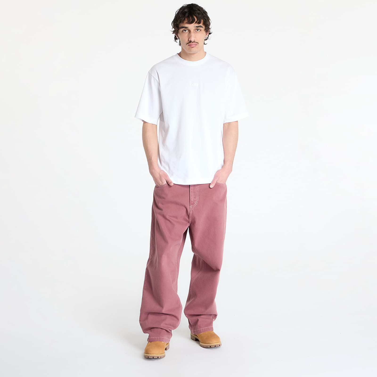 Men's trousers Carhartt WIP Brandon Pant Dusky Pink Stone Dyed