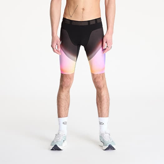 Shorts SOAR Running Men's Marathon Speed Shorts Black/Summer Rainbow