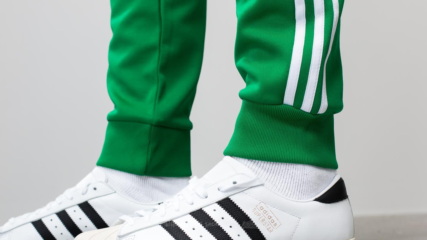Adidas superstar top track pants green