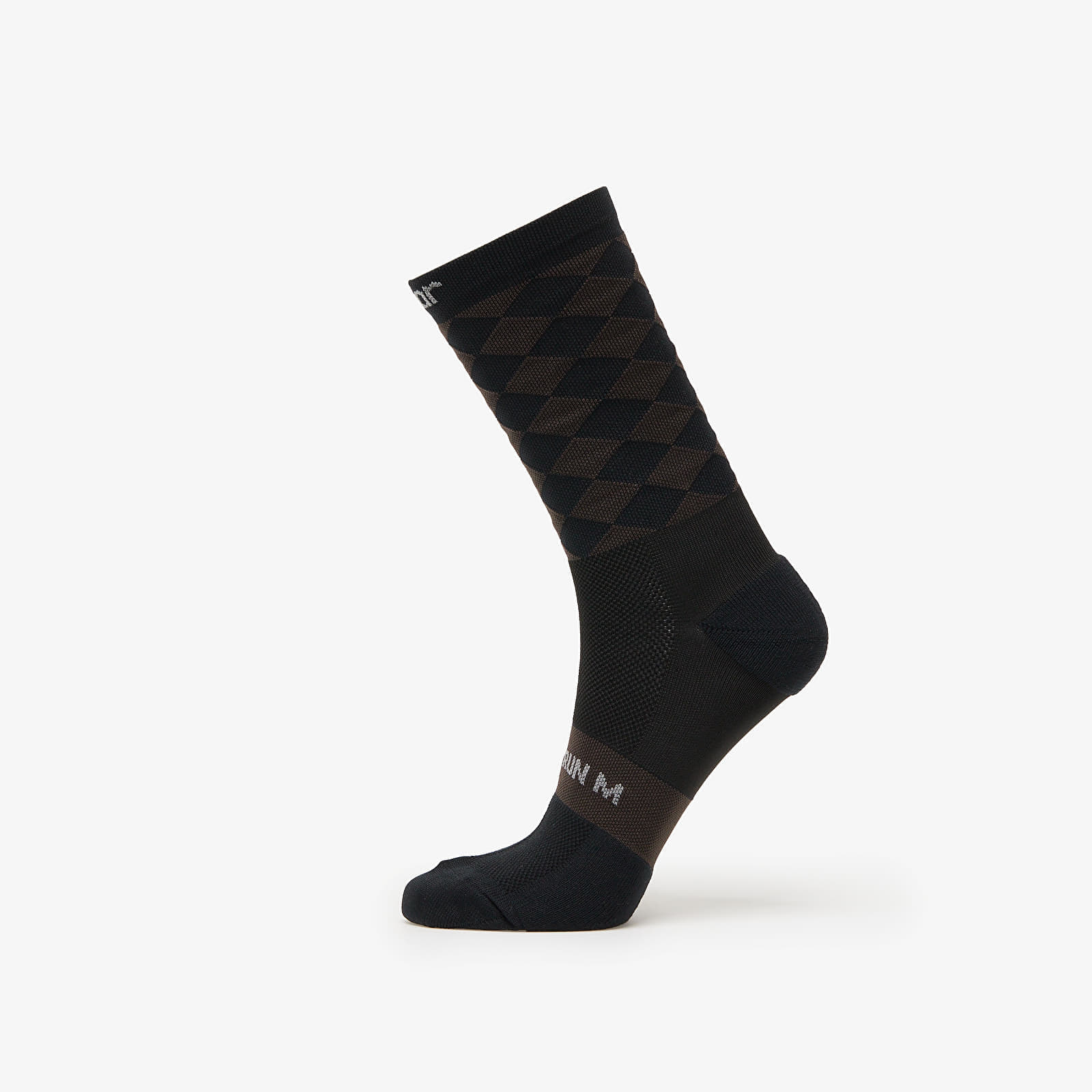 SOAR Running Diamond Crew Sock Black/Brown S