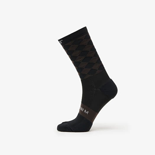 SOAR Running Diamond Crew Sock Black/Brown