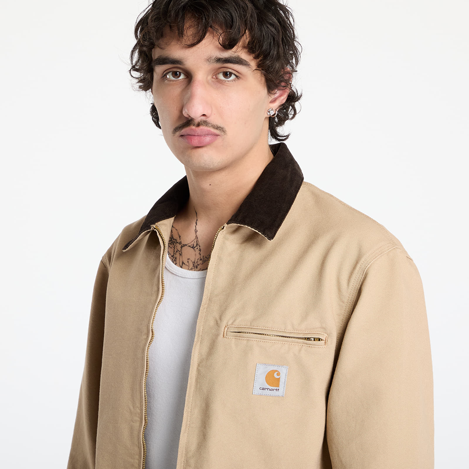 Bundy Carhartt WIP Detroit Jacket UNISEX Dusty H Brown/ Tobacco Rinsed