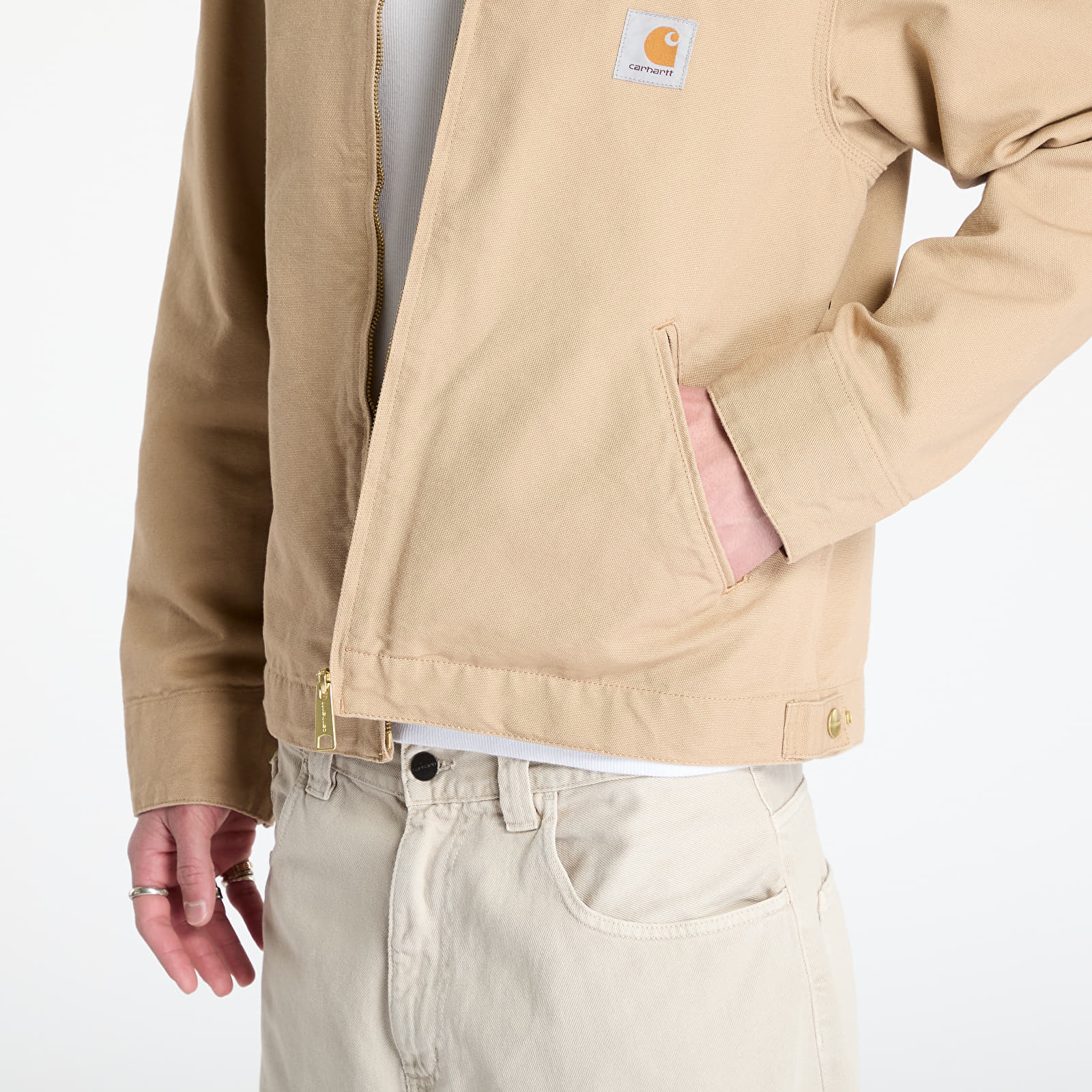 Bundy Carhartt WIP Detroit Jacket UNISEX Dusty H Brown/ Tobacco Rinsed