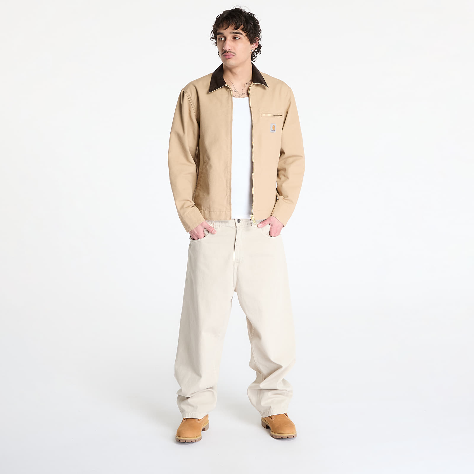 Bundy Carhartt WIP Detroit Jacket UNISEX Dusty H Brown/ Tobacco Rinsed