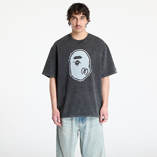 T-särk A BATHING APE Garment Dye Ape Head Relaxed Fit Tee UNISEX Black