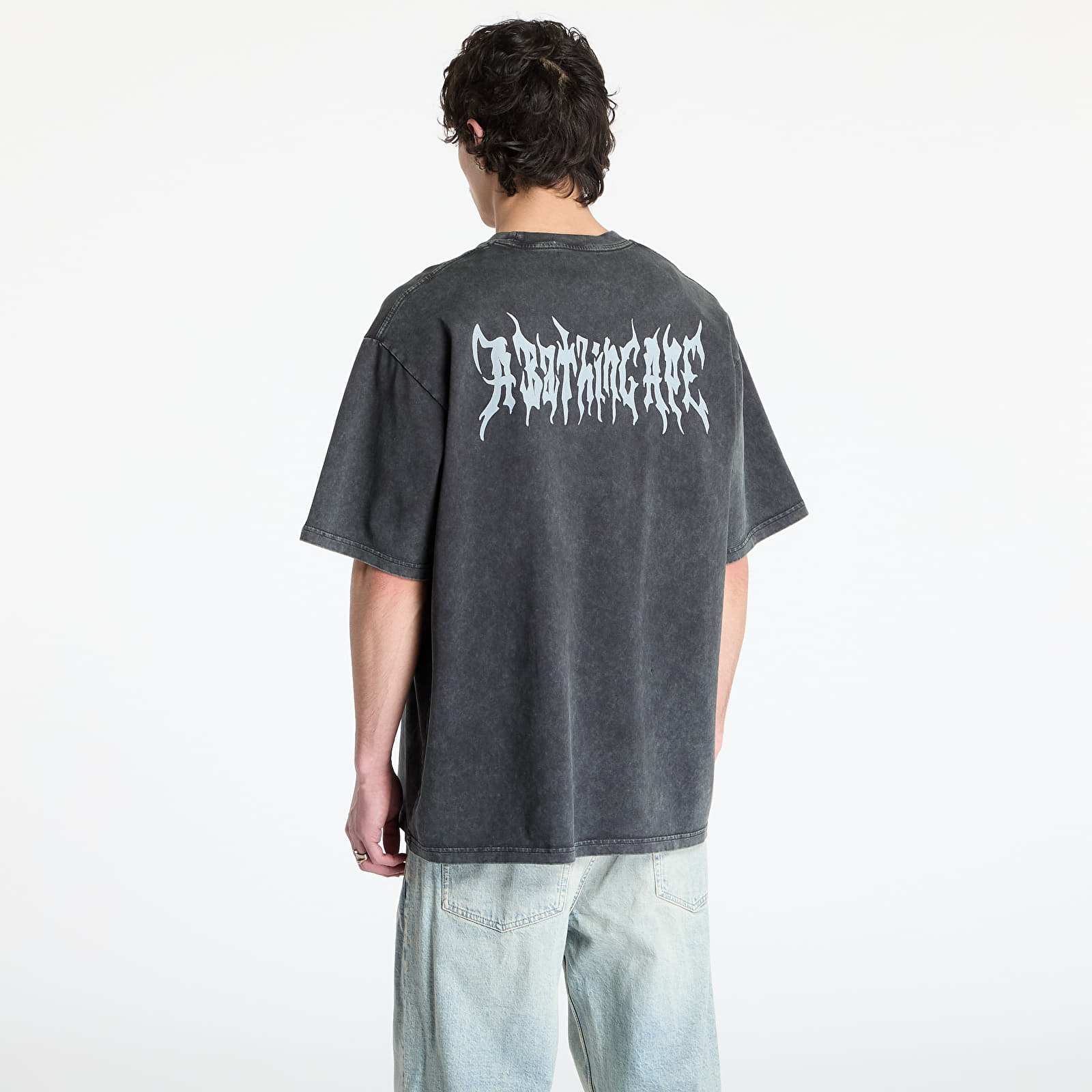 T-paidat A BATHING APE Garment Dye Ape Head Relaxed Fit Tee UNISEX Black