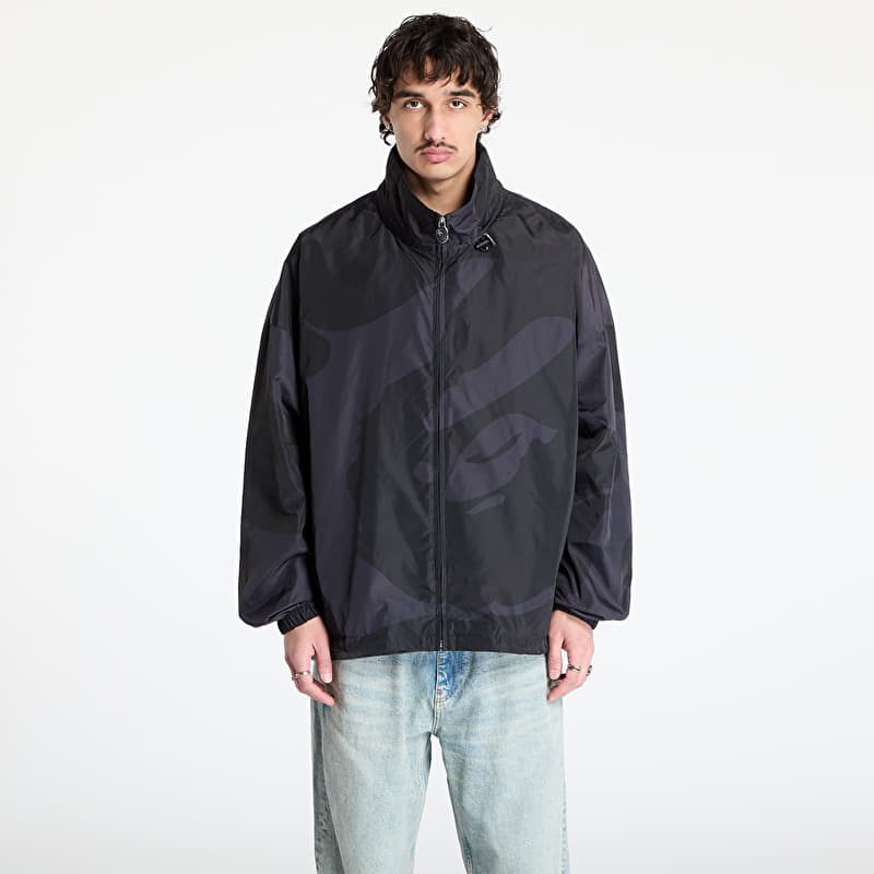 A BATHING APE Abc Camo Nylon Hooded Jacket UNISEX Black