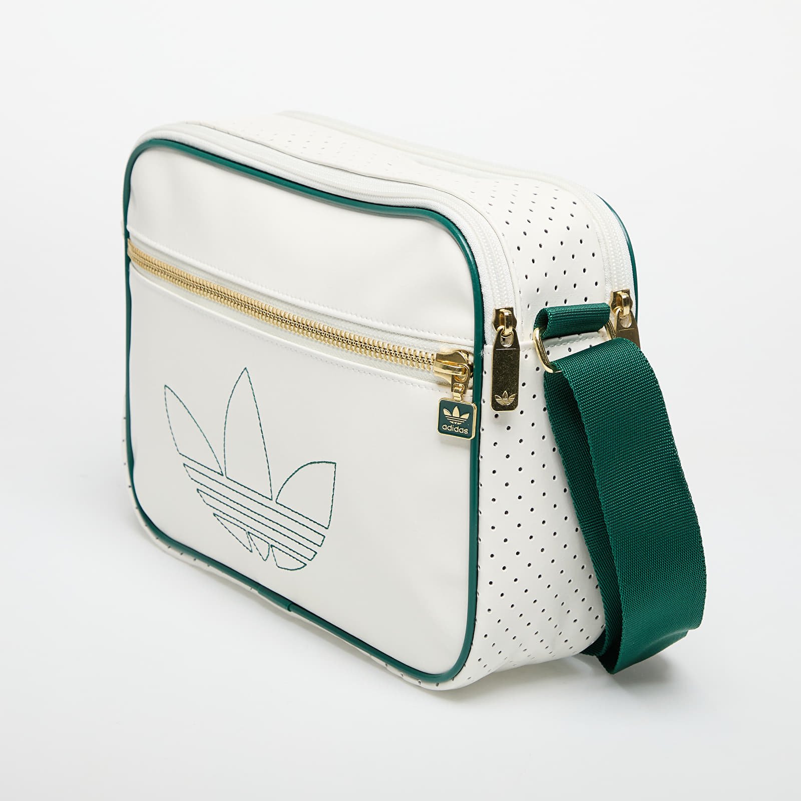 Umhängetaschen adidas Airliner Off White/ Collegiate Green