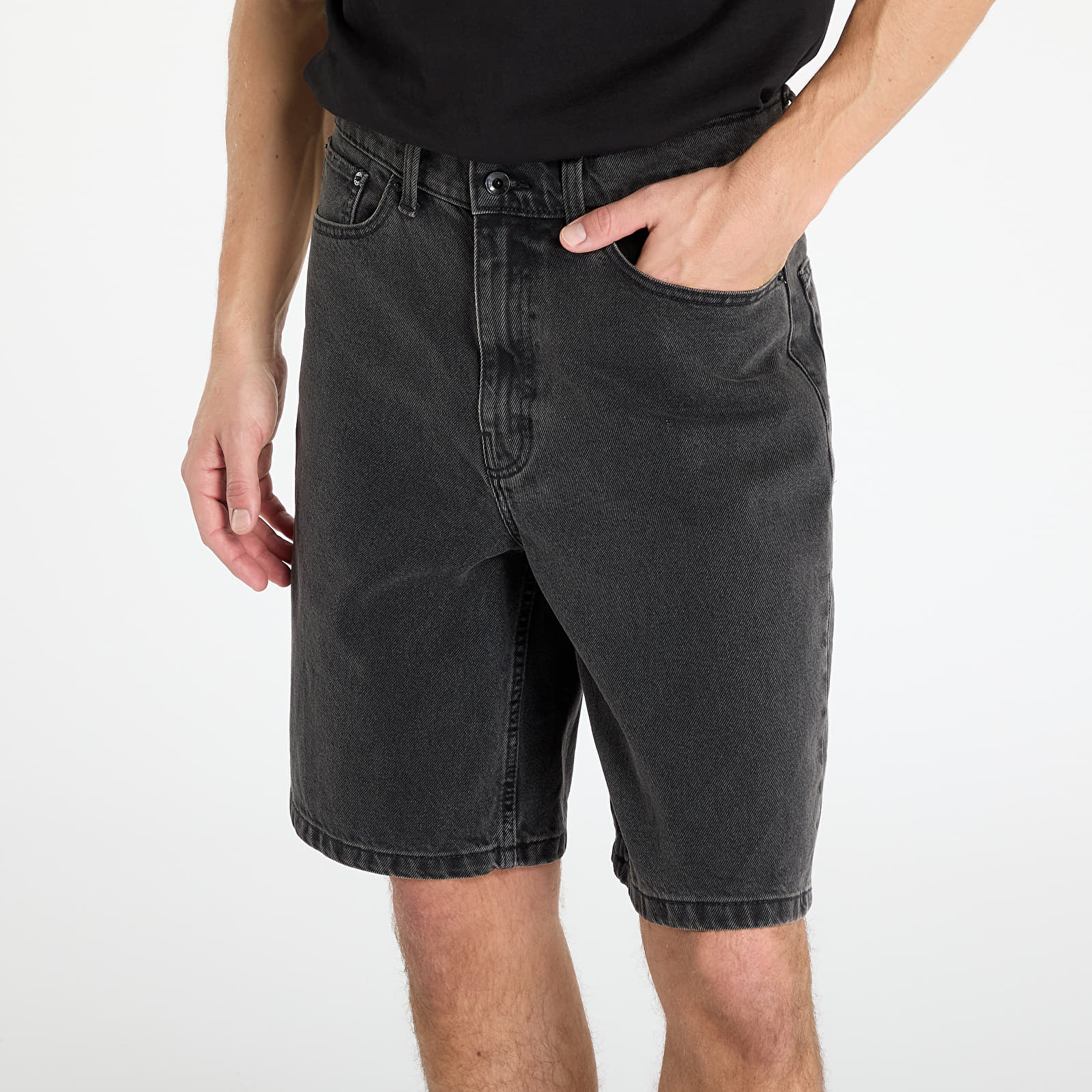 Pánske šortky Vans Check-5 Baggy Denim Shorts Black
