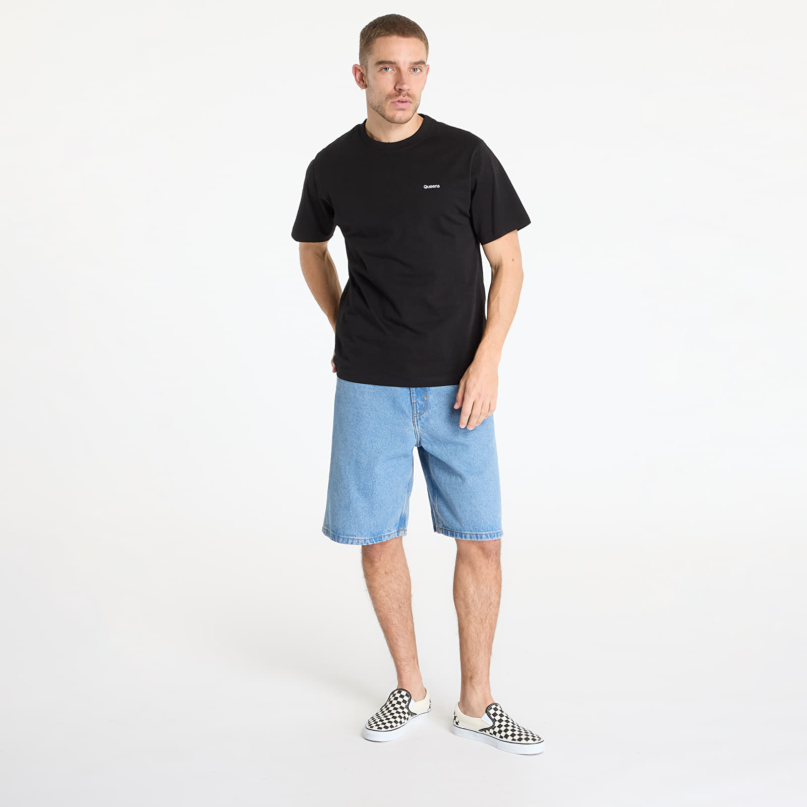 Shorts för män Vans Check-5 Baggy Denim Shorts Blue