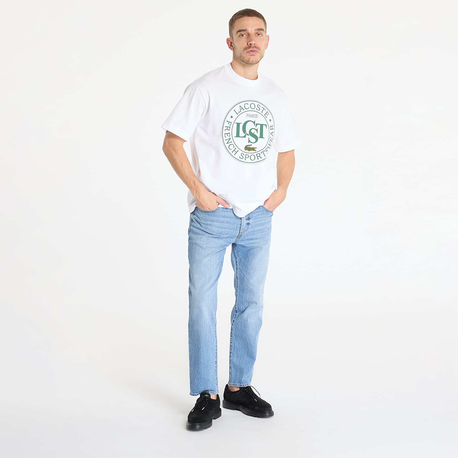 Camisetas de hombre LACOSTE Heavy T-shirt White