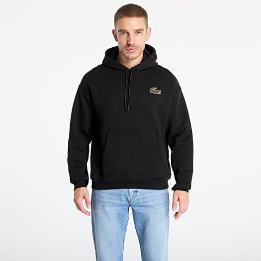 LACOSTE Non Brushed Fleece Black