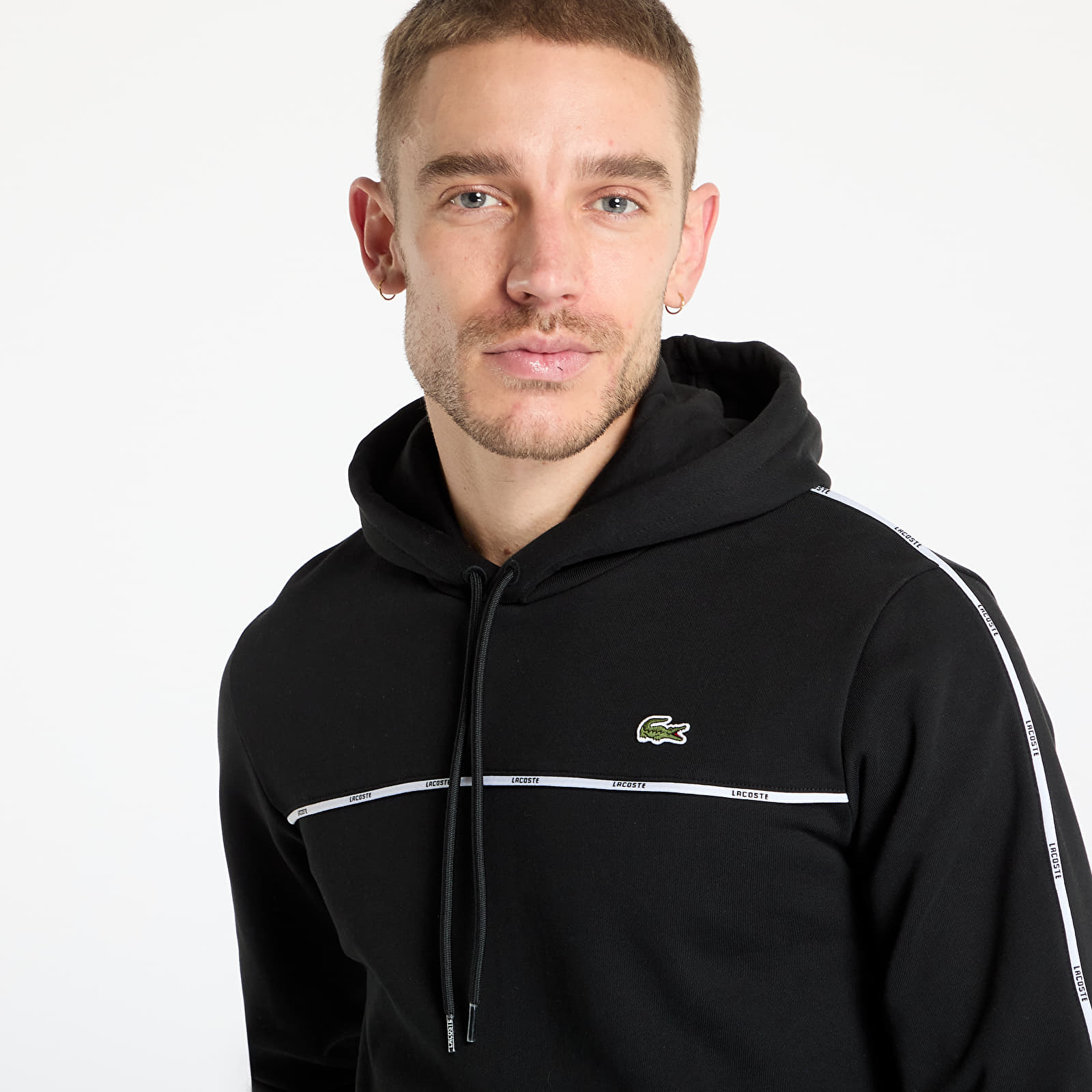 Hættetrøjer til mænd LACOSTE Non Brushed Fleece Black