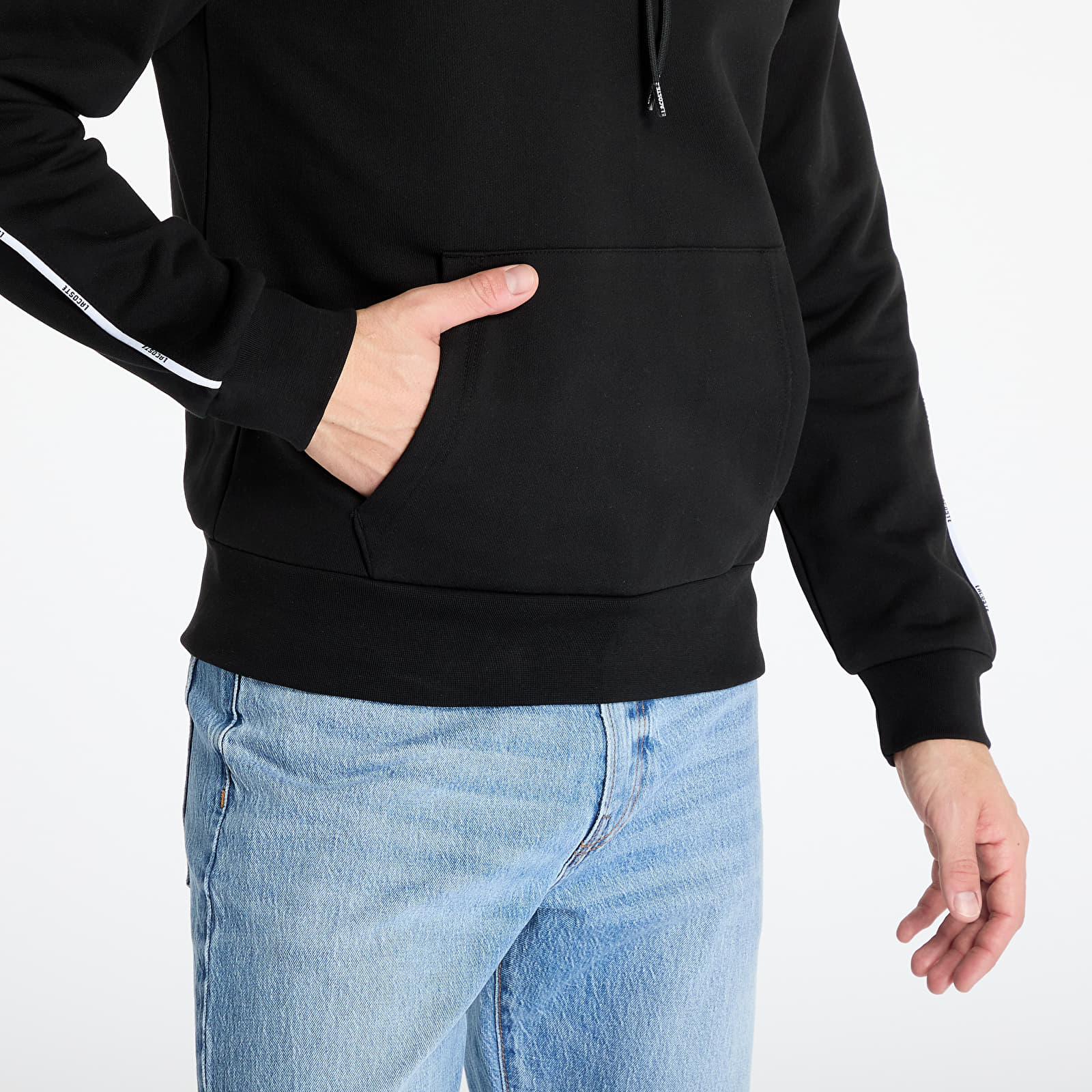 Hættetrøjer til mænd LACOSTE Non Brushed Fleece Black