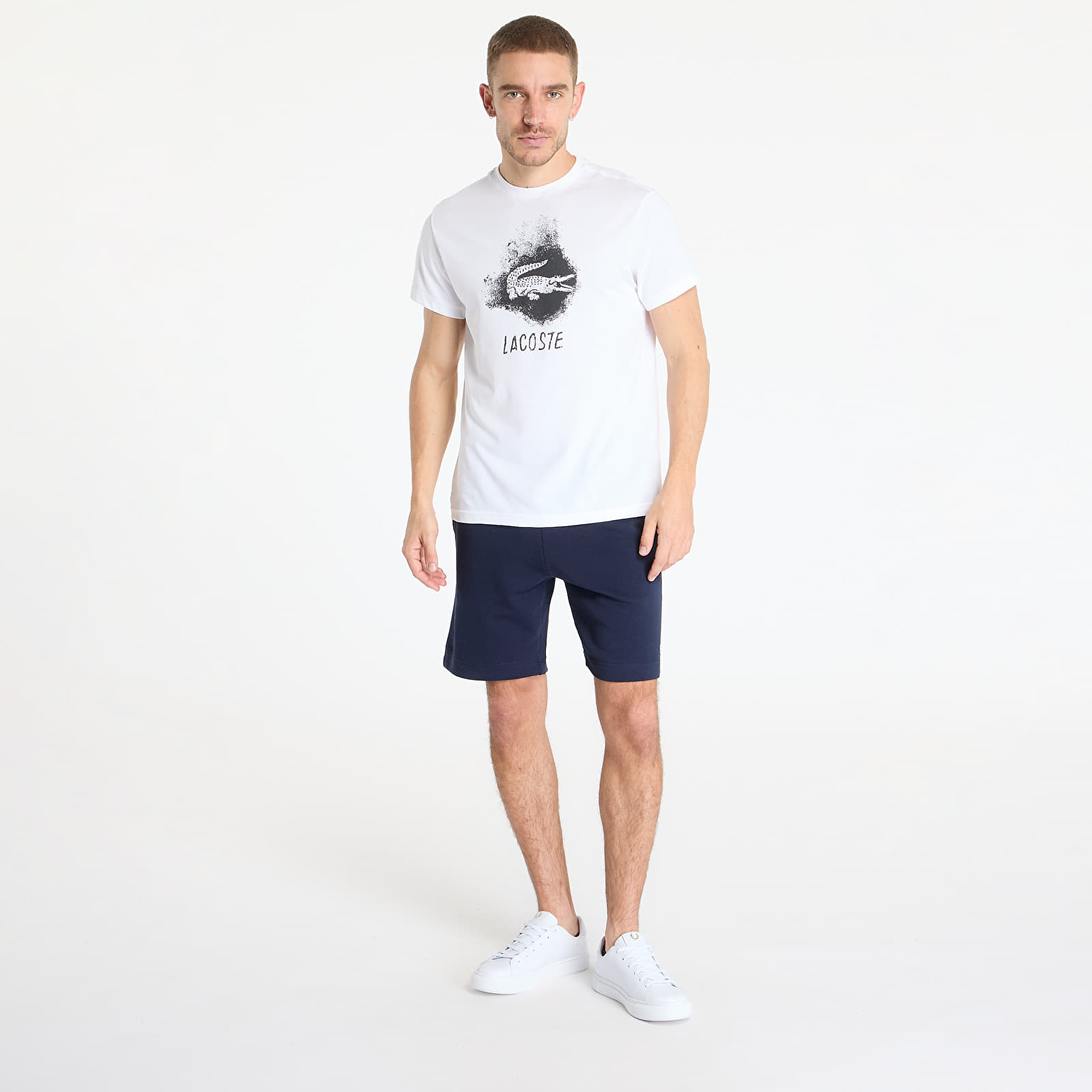 Vīriešu šorti LACOSTE Non Brushed Fleece Shorts Navy Blue
