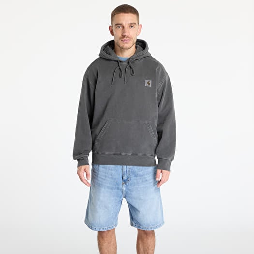 Carhartt WIP Hooded Nelson Sweat UNISEX Graphite Garment Dyed
