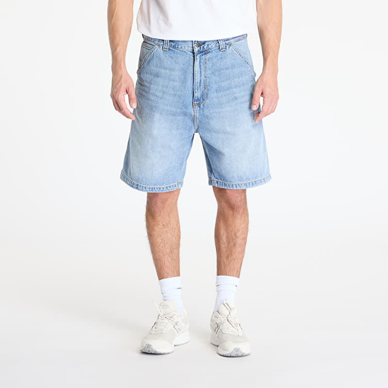Korte broek Carhartt WIP OG Single Knee Short Blue Burst Washed