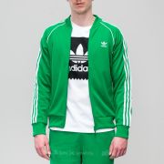 Adidas originals men's shop superstar track jacket green
