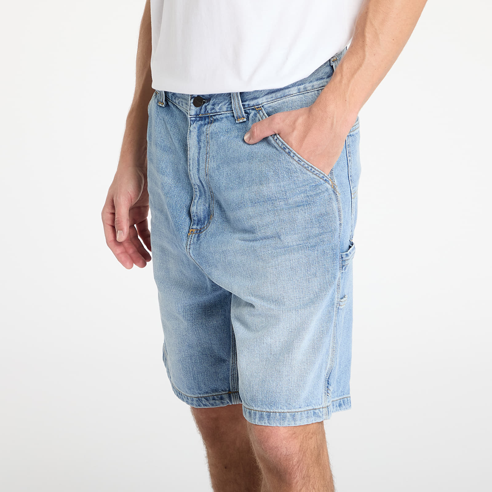 Vīriešu šorti Carhartt WIP OG Single Knee Short Blue Burst Washed