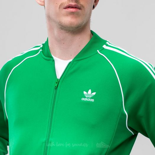 Green superstar track jacket discount