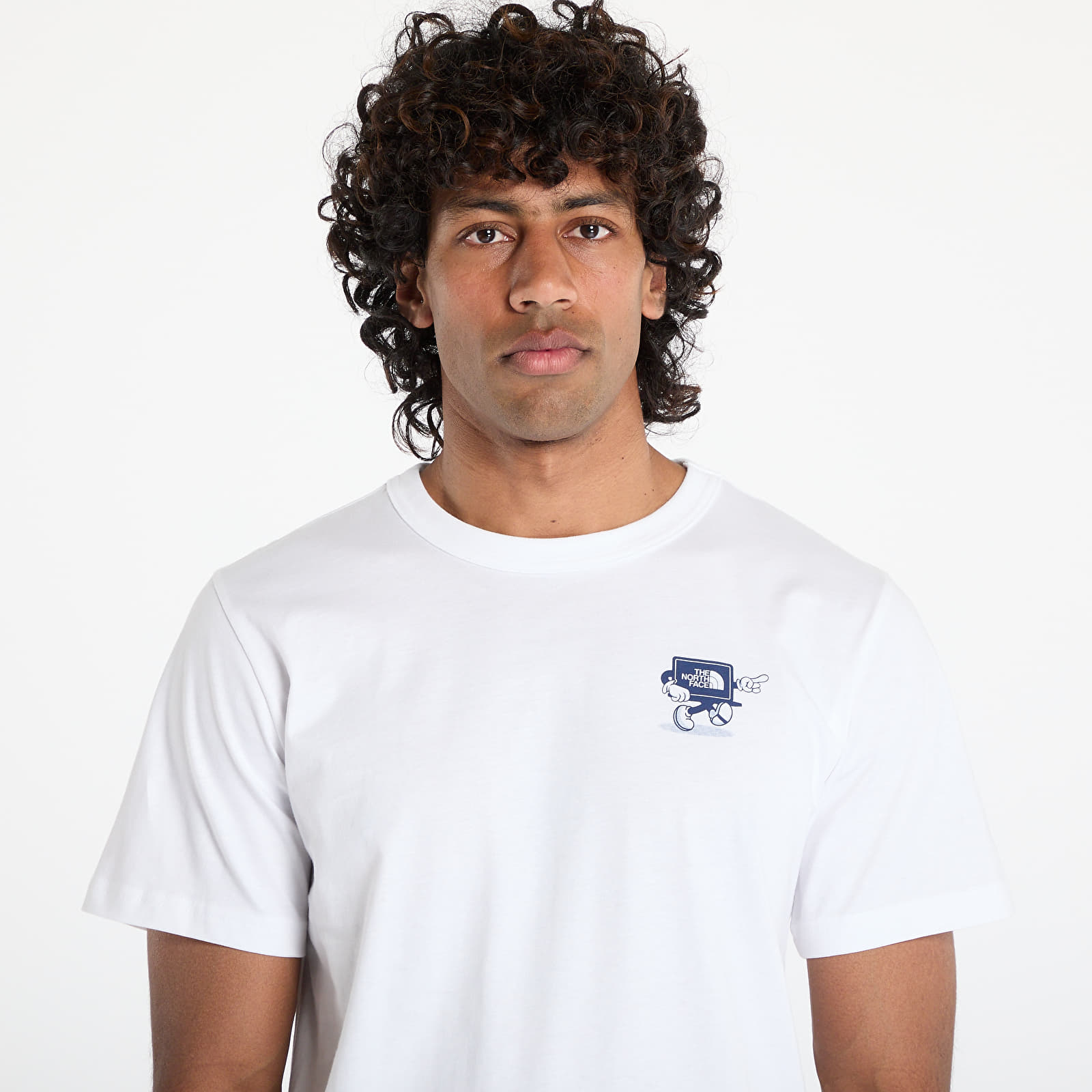 Koszulki The North Face Unisex Shortsleeve Cartoon Logo Relaxed Tee UNISEX TNF White