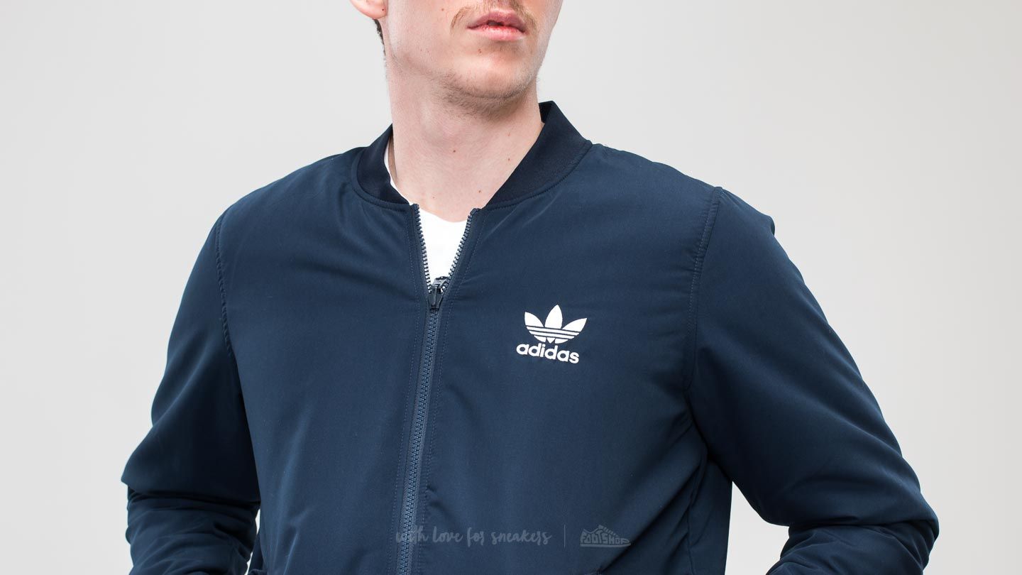 Adidas navy bomber jacket top