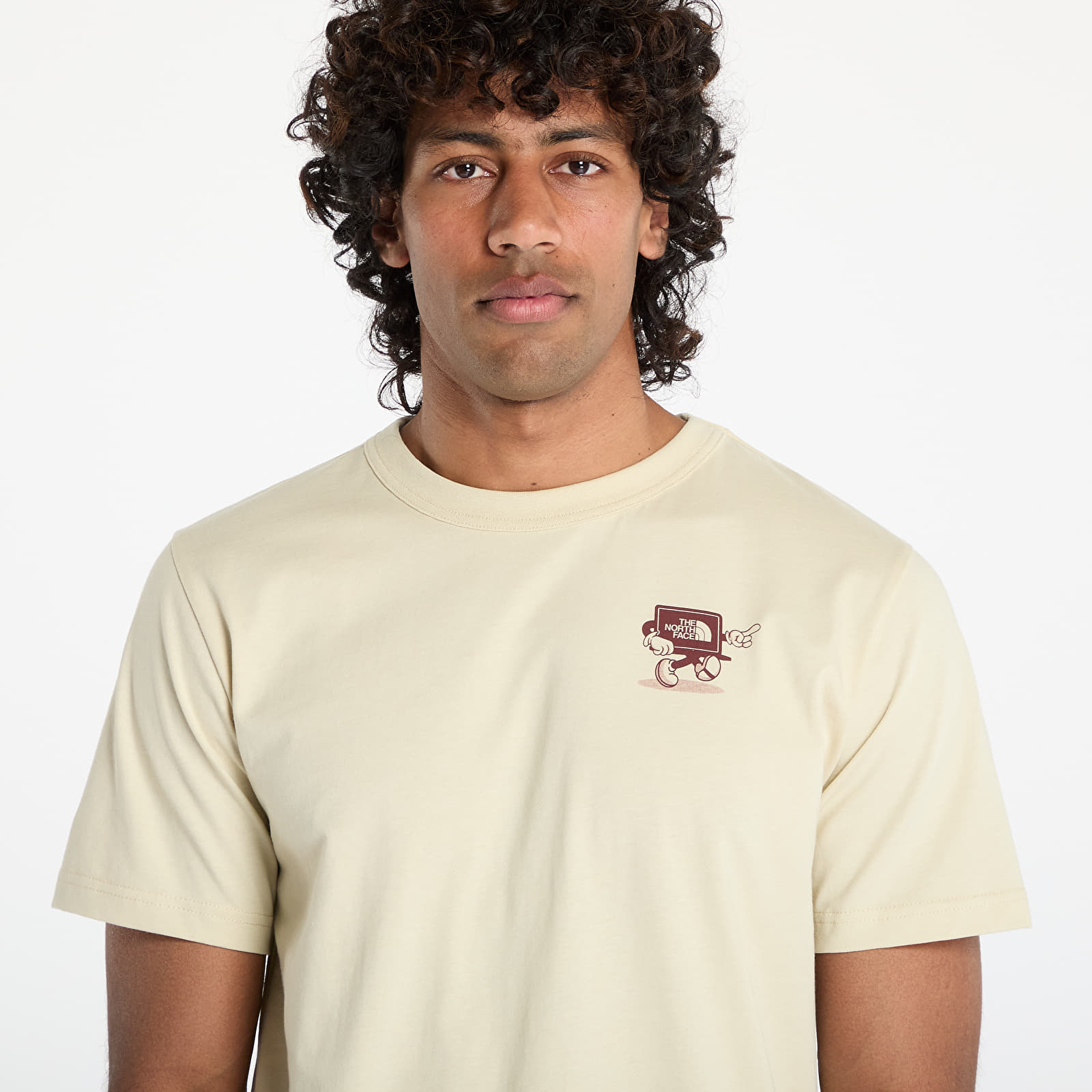 T-shirts The North Face Unisex Shortsleeve Cartoon Logo Relaxed Tee UNISEX Gravel